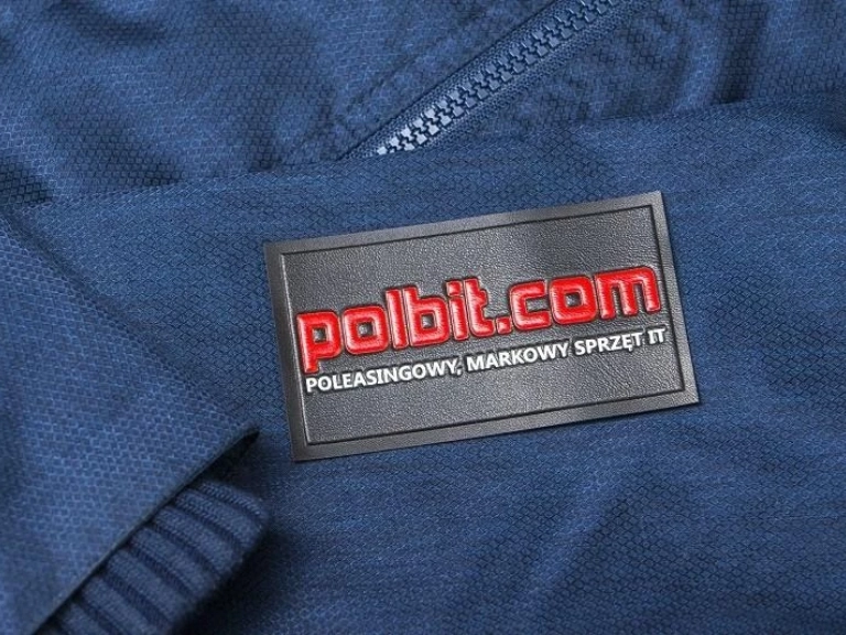 Naszywka skóropodobna z logotypem firmy polbit.com
